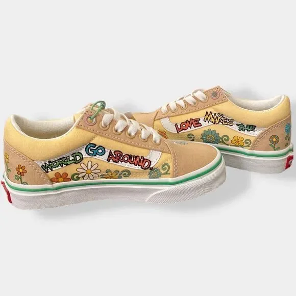 Vans Old Skool x Sesame Street Elmo Toddler Sneakers Shoes size 12.5 New w/ Tags - Picture 6 of 11